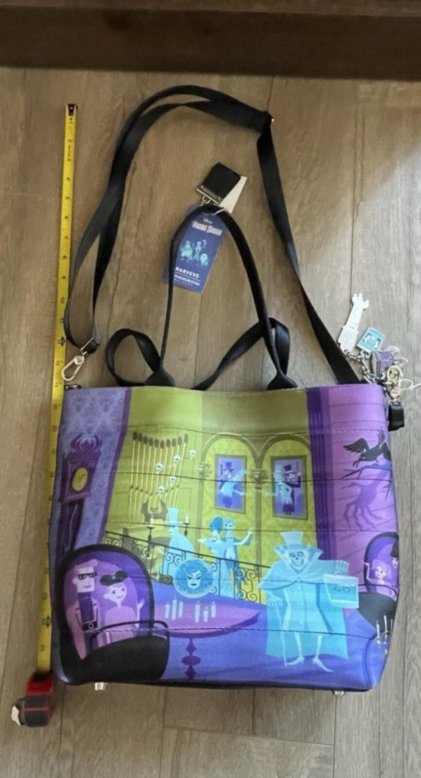 Harveys Disneyland Haunted Mansion 50th Anniversary SHAG Seatbelt Bag Purse - Image 19