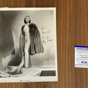 Fay Wray Photo Signed Autographed Photograph PSA Authenticate Movie Star Photo