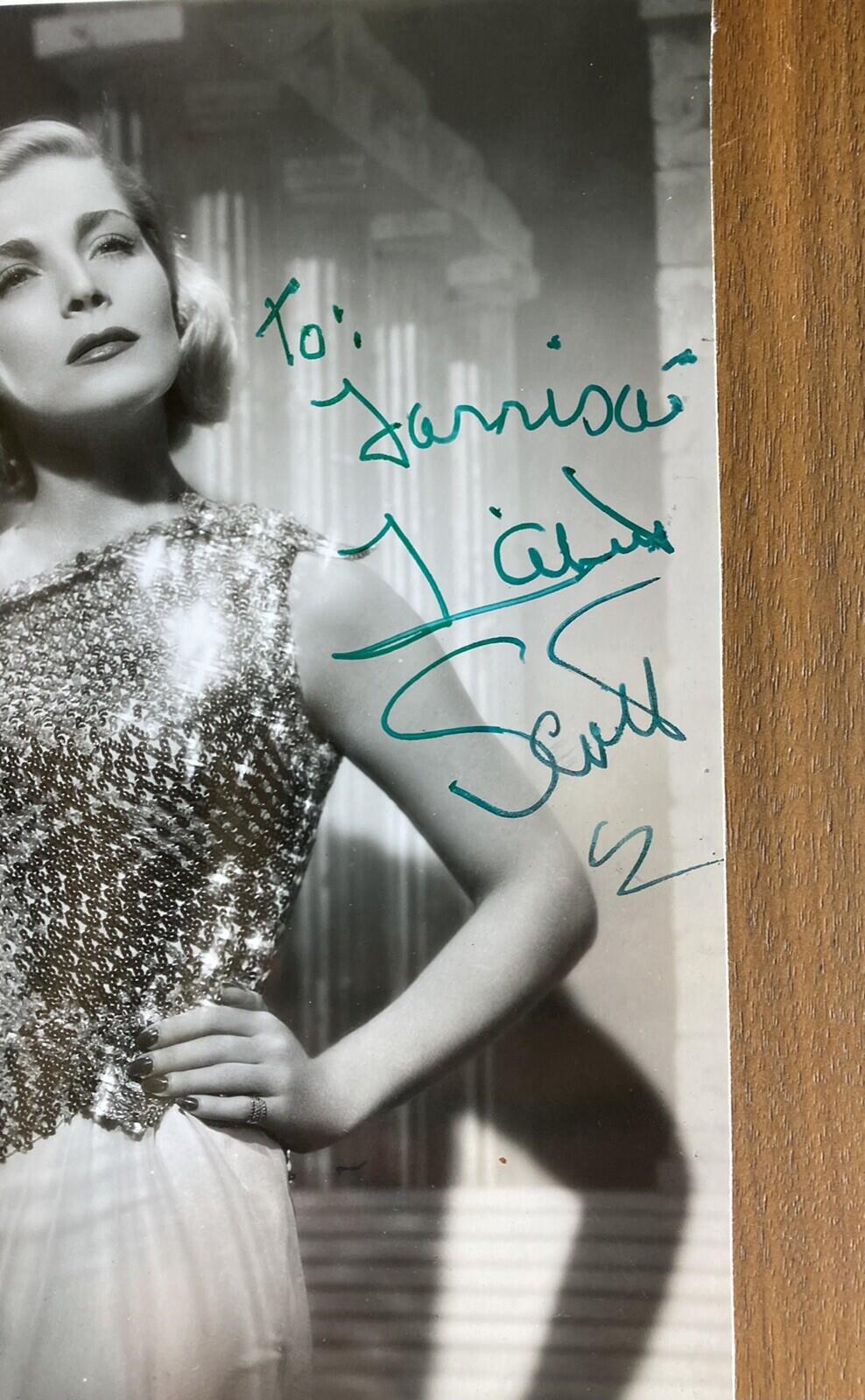 Lizabeth Scott Photo Movie Star Photo Signed Autographed - Image 2