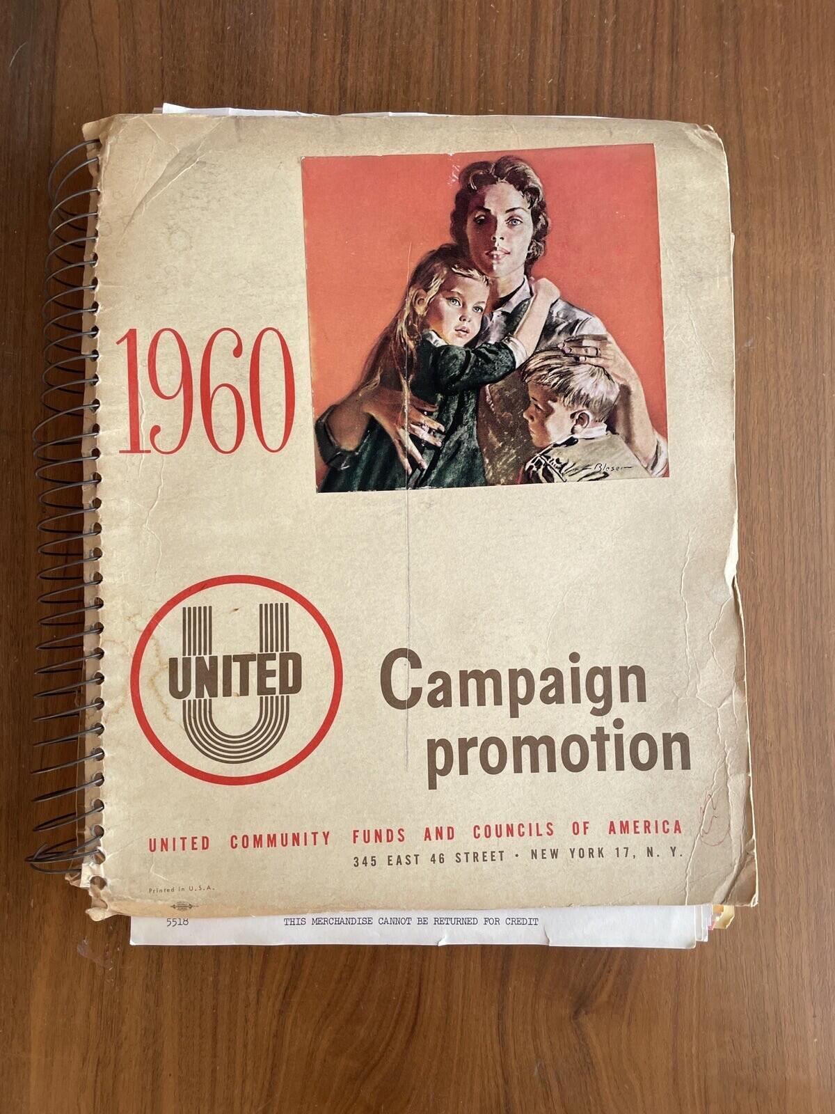United Way Campaign Promotion Kit 1960's Vintage