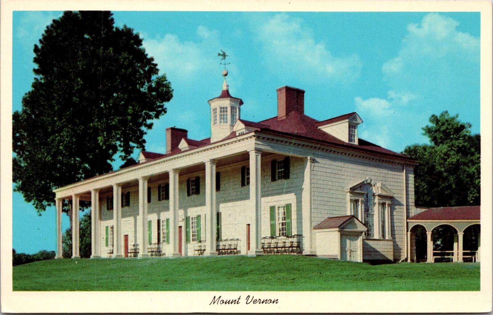 Mount Vernon Virginia The Palatial Home Of George Washington Postcard