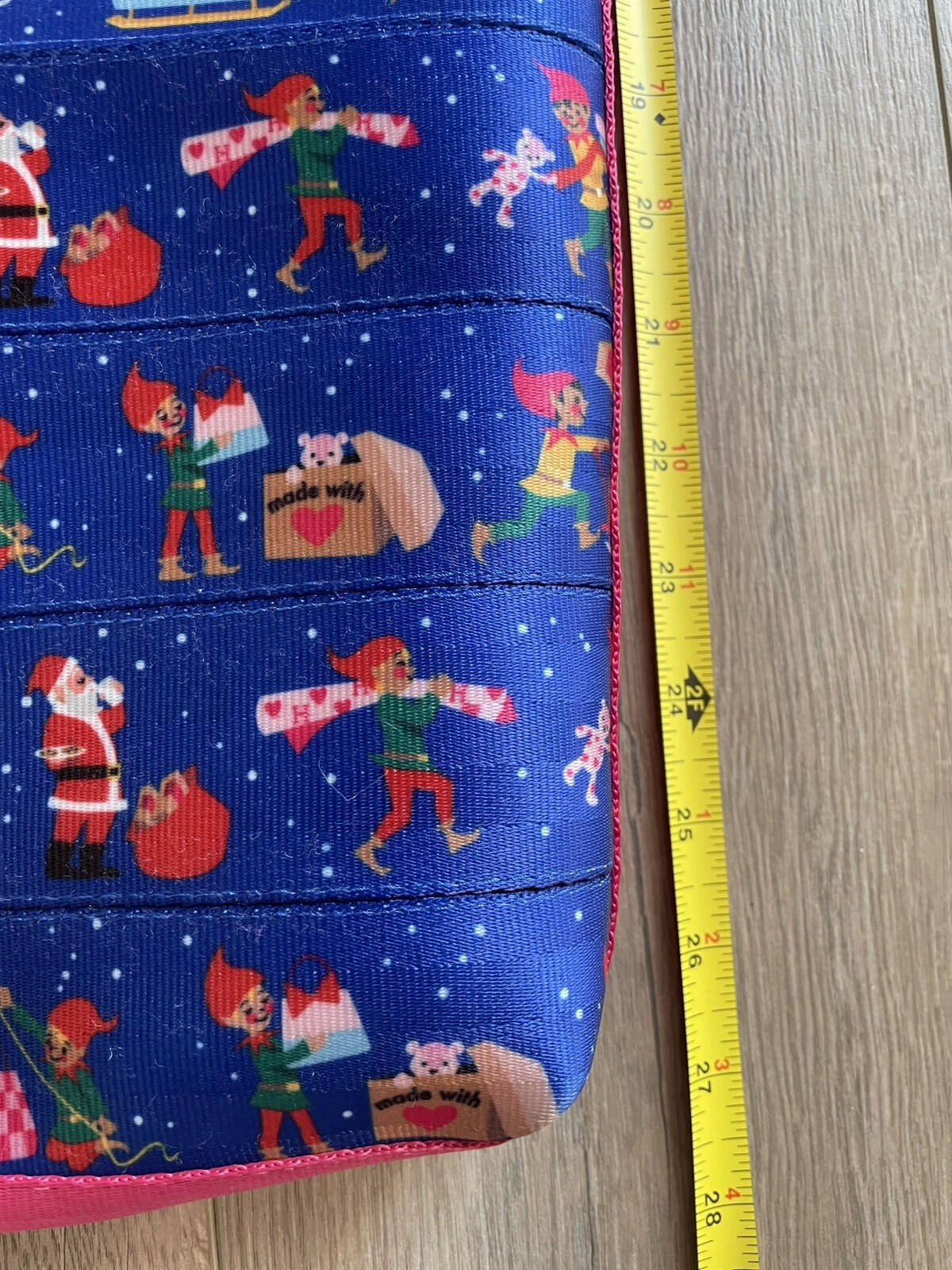 Harveys Christmas Workshop Purse Handbag Tote Santa Claus Elves Teddy Bear 2020 - Image 14