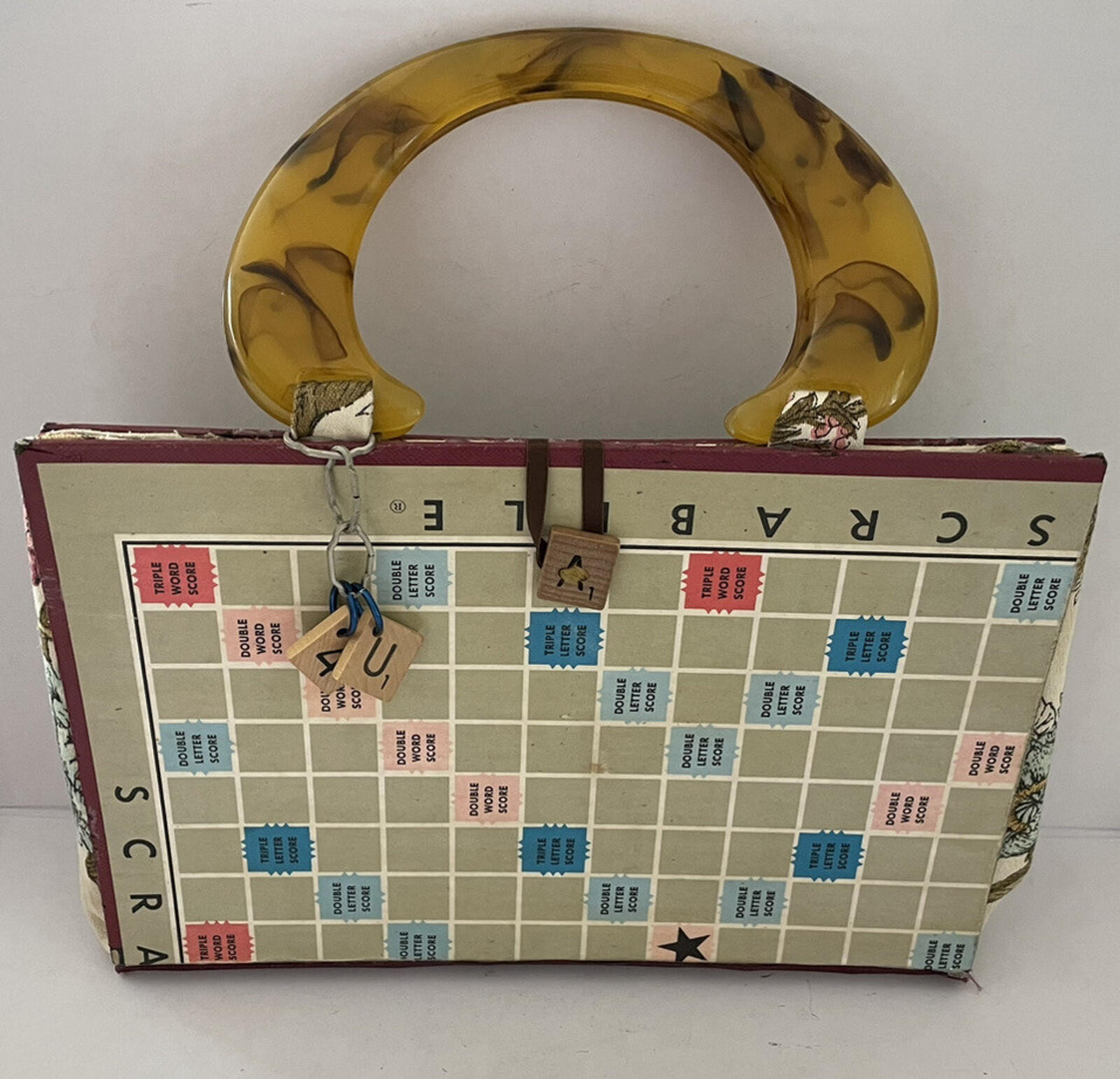 Scrabble Board Game Bag Purse Handmade Purse Handbag