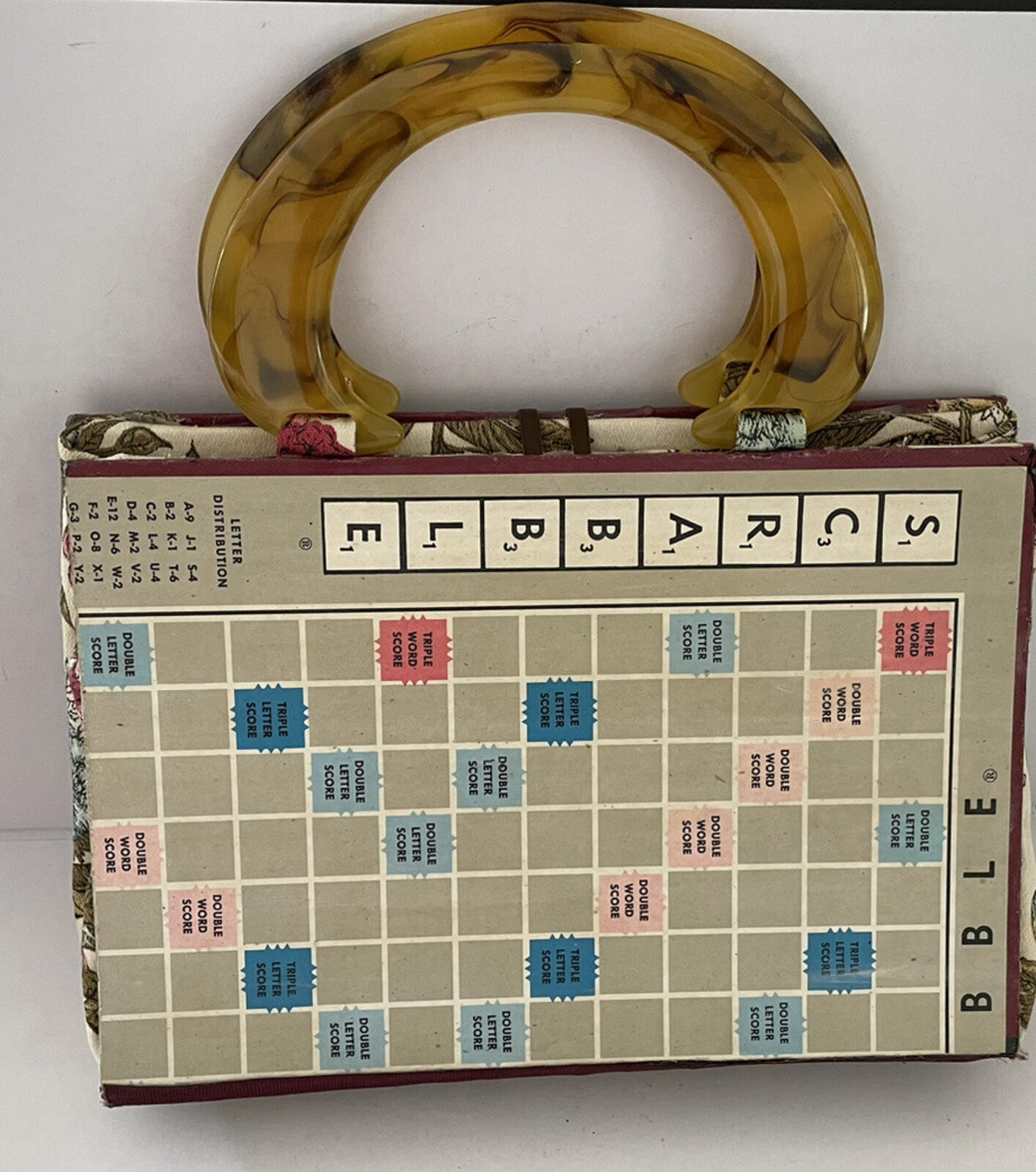 Scrabble Board Game Bag Purse Handmade Purse Handbag - Image 2