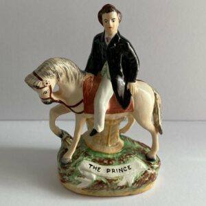 Antique Staffordshire Ware The Prince Statue Figure England 1850's