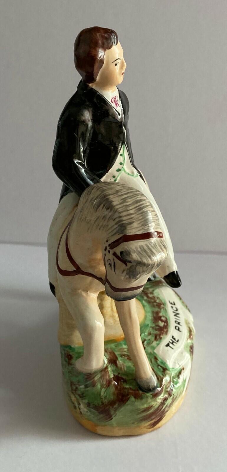 Antique Staffordshire Ware The Prince Statue Figure England 1850's - Image 2