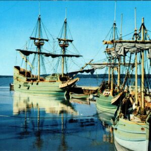 Jamestown Virginia Three Ships Postcard
