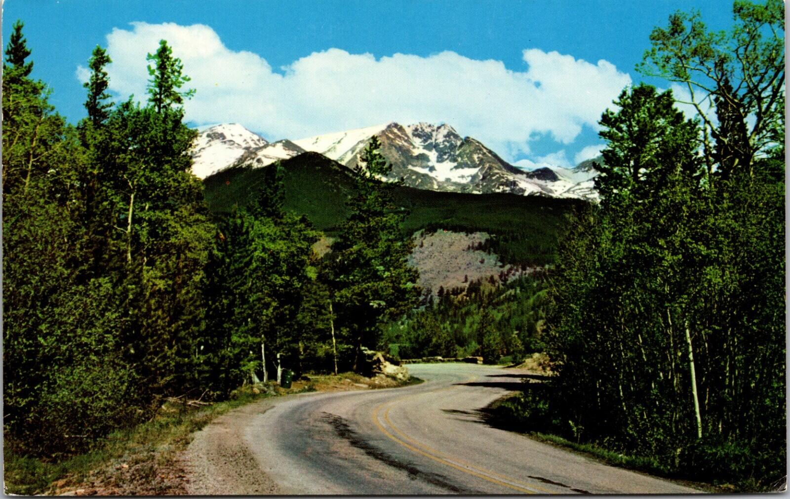 Trail Ridge Road Estes Park Colorado Postcard Unposted