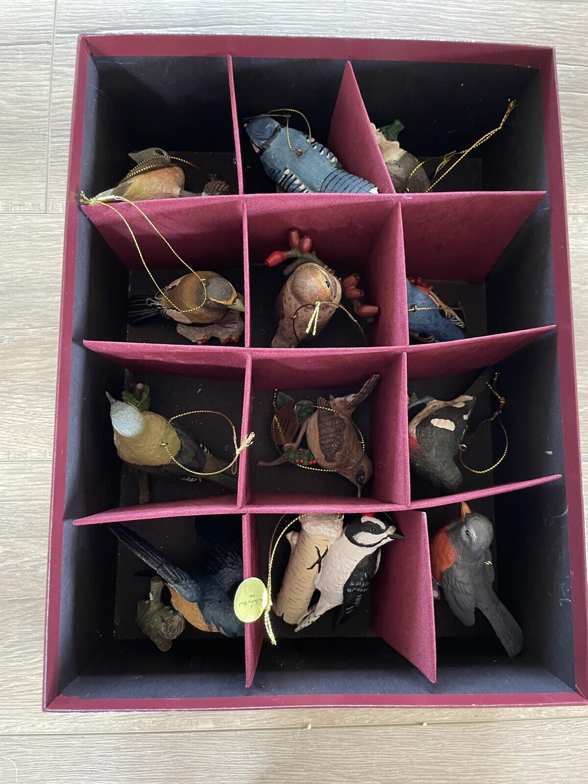 Danbury Mint The Song Bird Christmas Ornaments Box Of 12