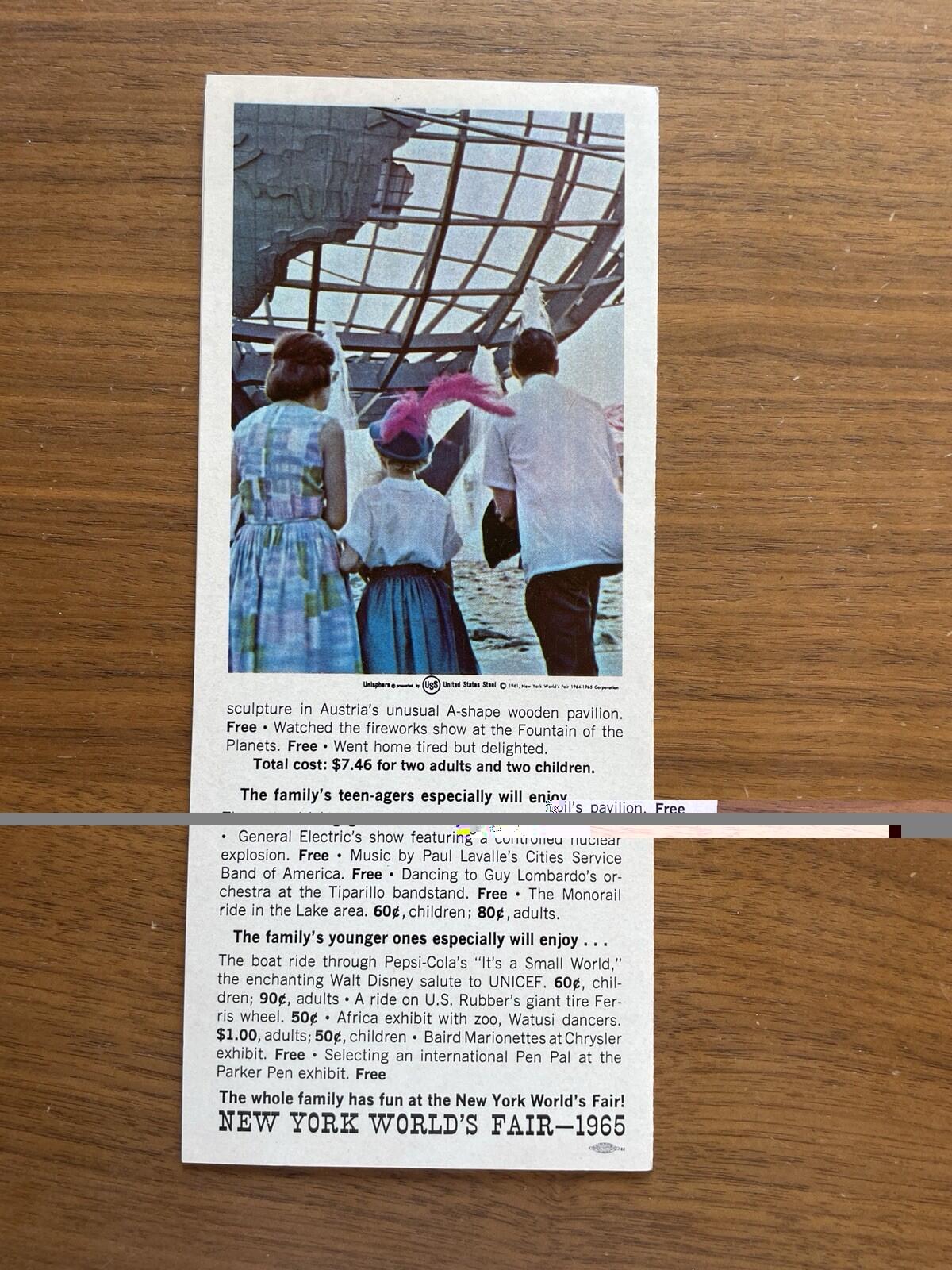 New York Worlds Fair Family Fun At The Fair Vintage Brochure 1965 - Image 2