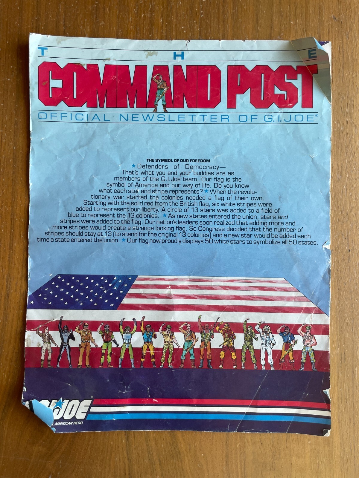 Command Post Official Newsletter GI Joe Hasbro 1984