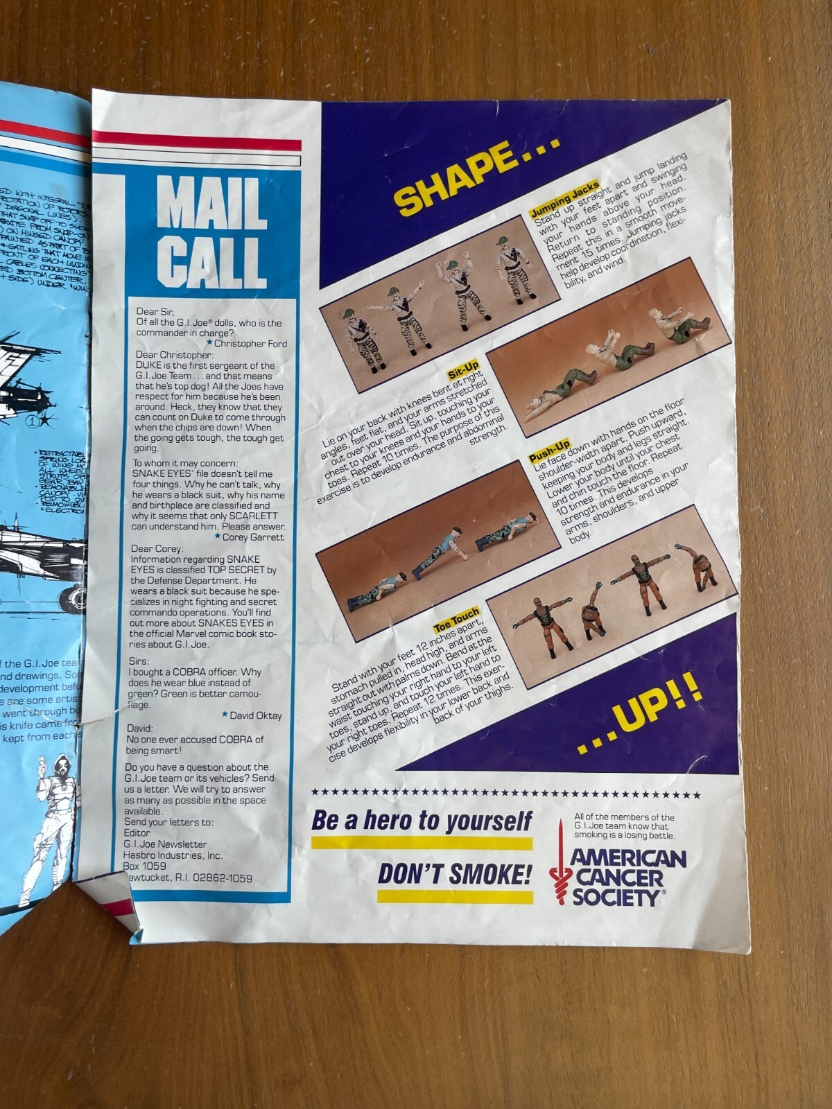 Command Post Official Newsletter GI Joe Hasbro 1984 - Image 2