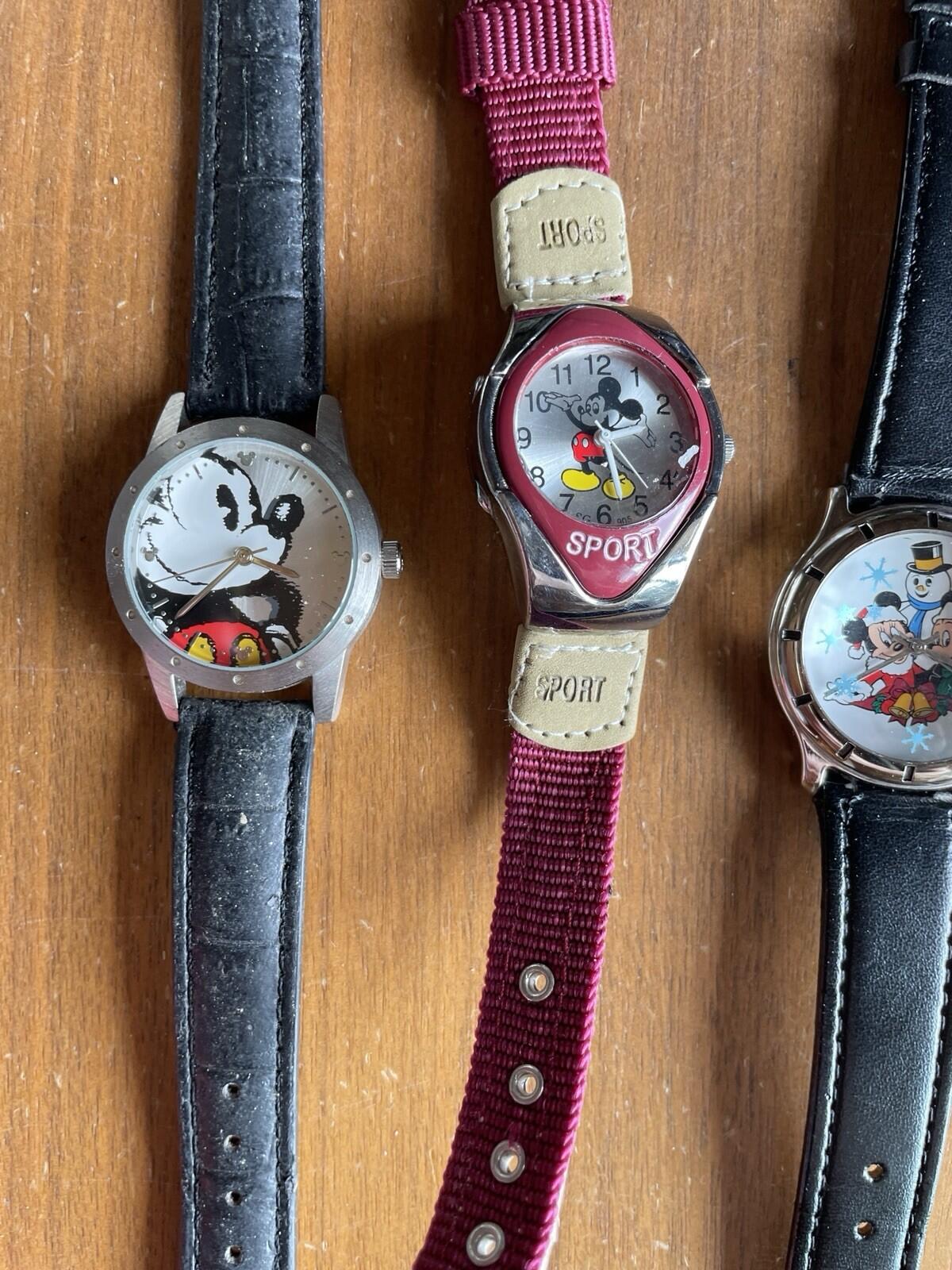 Lot Of 10 Disney Mickey Mouse Watches & Minnie Mouse Watches Working - Image 3