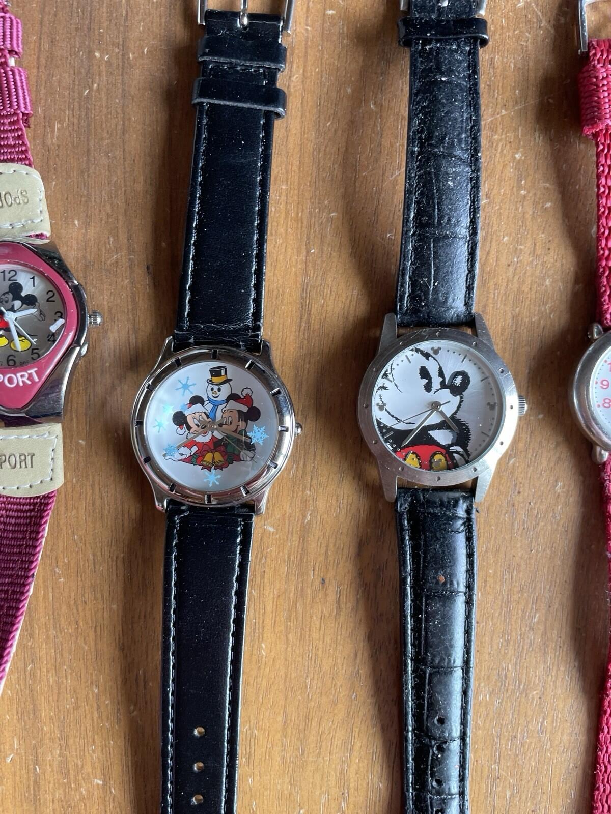 Lot Of 10 Disney Mickey Mouse Watches & Minnie Mouse Watches Working - Image 4