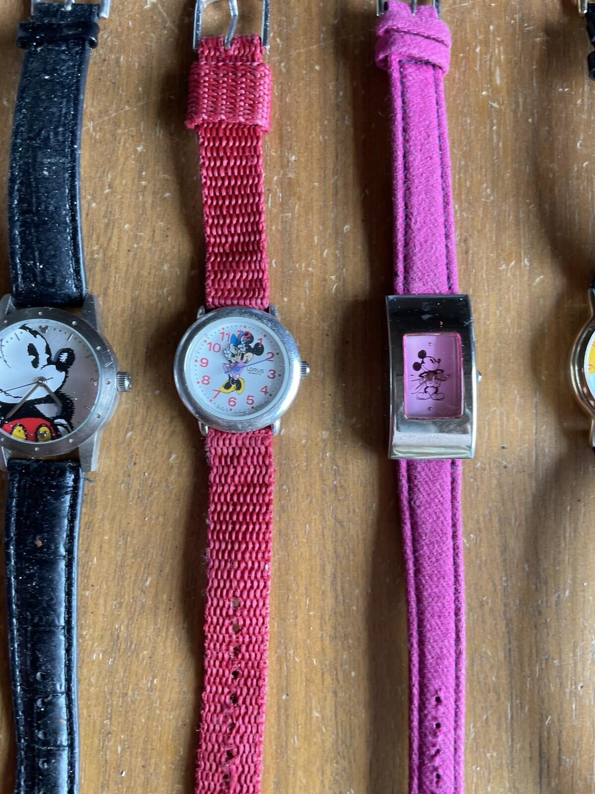 Lot Of 10 Disney Mickey Mouse Watches & Minnie Mouse Watches Working - Image 5