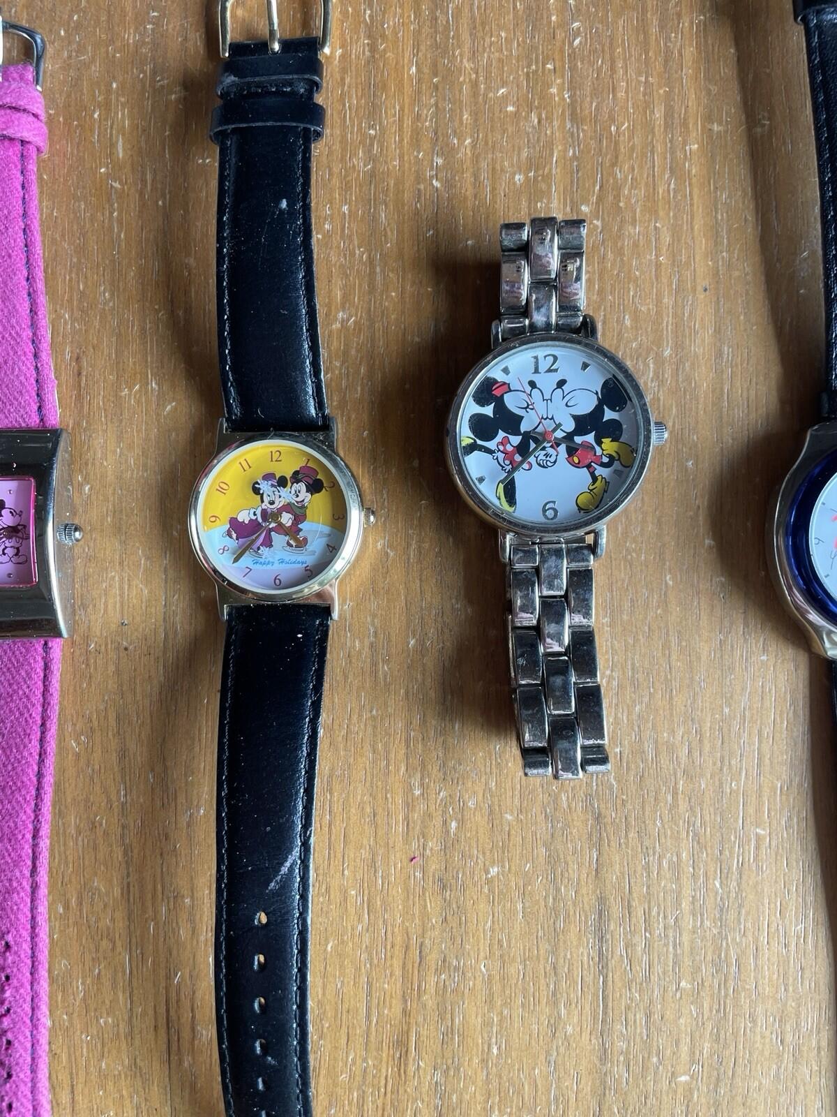 Lot Of 10 Disney Mickey Mouse Watches & Minnie Mouse Watches Working - Image 6