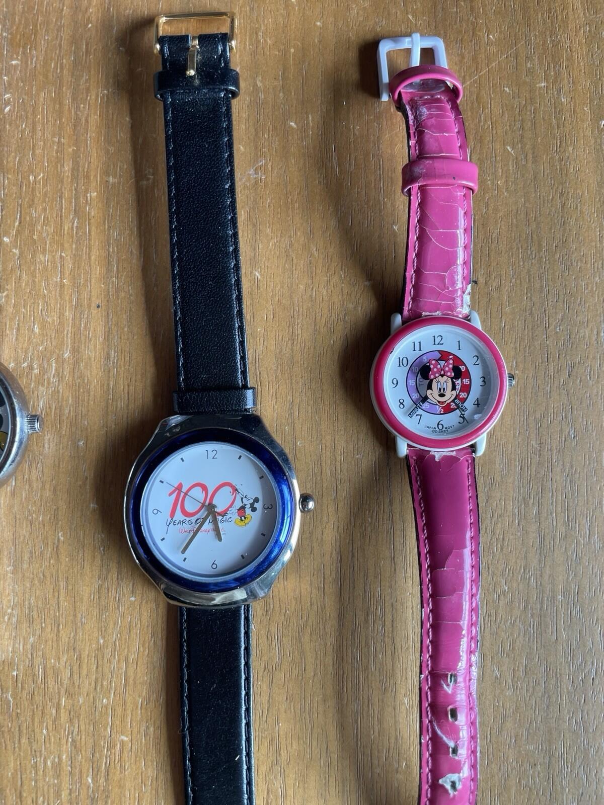 Lot Of 10 Disney Mickey Mouse Watches & Minnie Mouse Watches Working - Image 7