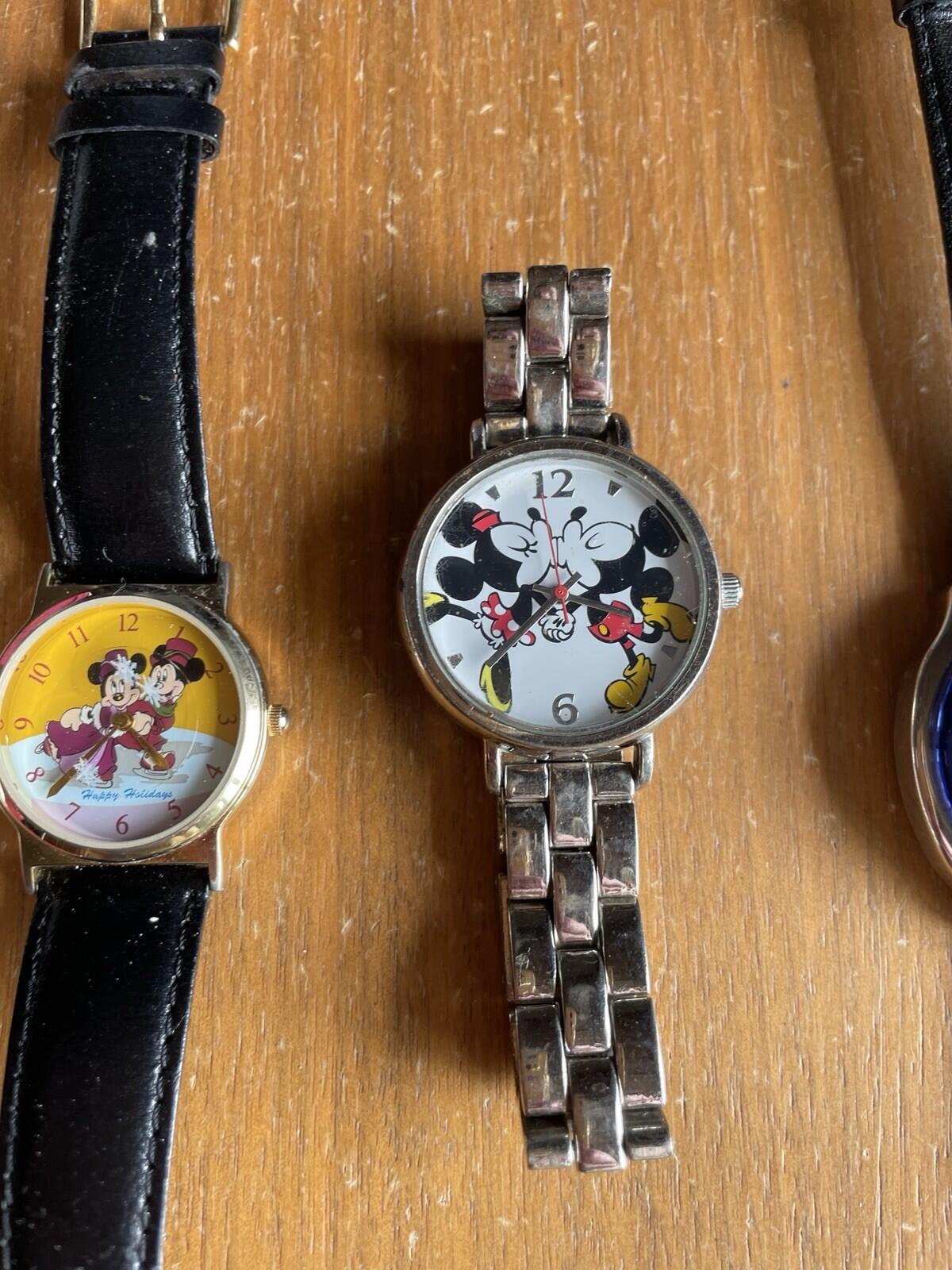 Lot Of 10 Disney Mickey Mouse Watches & Minnie Mouse Watches Working - Image 9