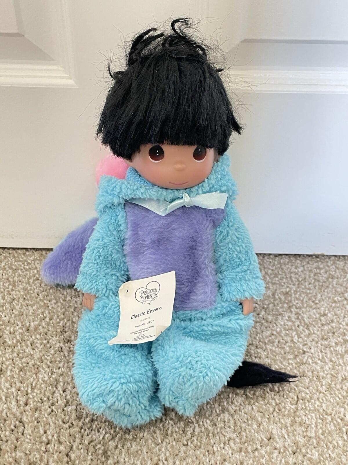 Disney Parks Winnie The Pooh Eeyore Precious Moments Doll Signed By Artist - Image 4