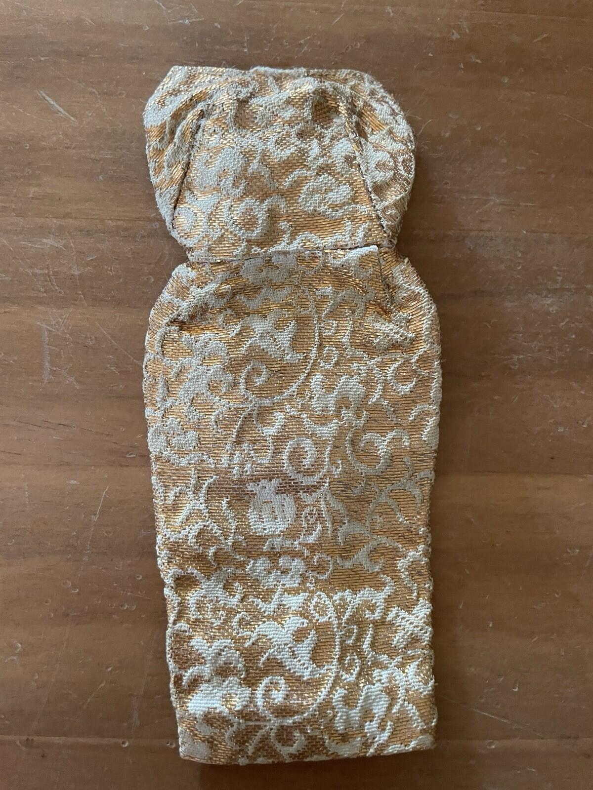 Barbie Doll Brocade Dress Vintage Barbie 1959 Golden Girl #911 Doll Dress