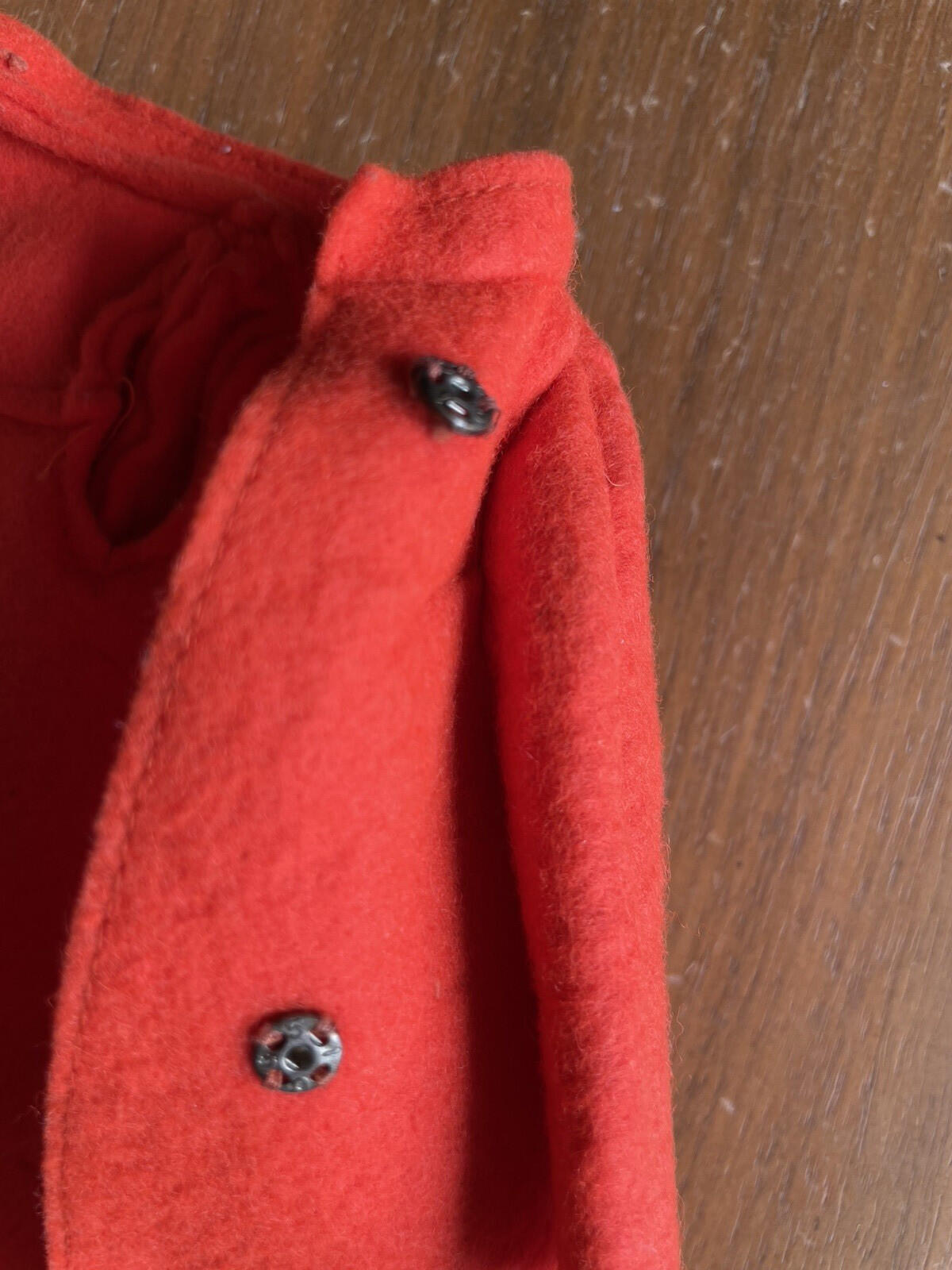 Barbie Doll Felt Orange Coat 1970 Vintage Barbie Doll Coat AS IS - Image 8