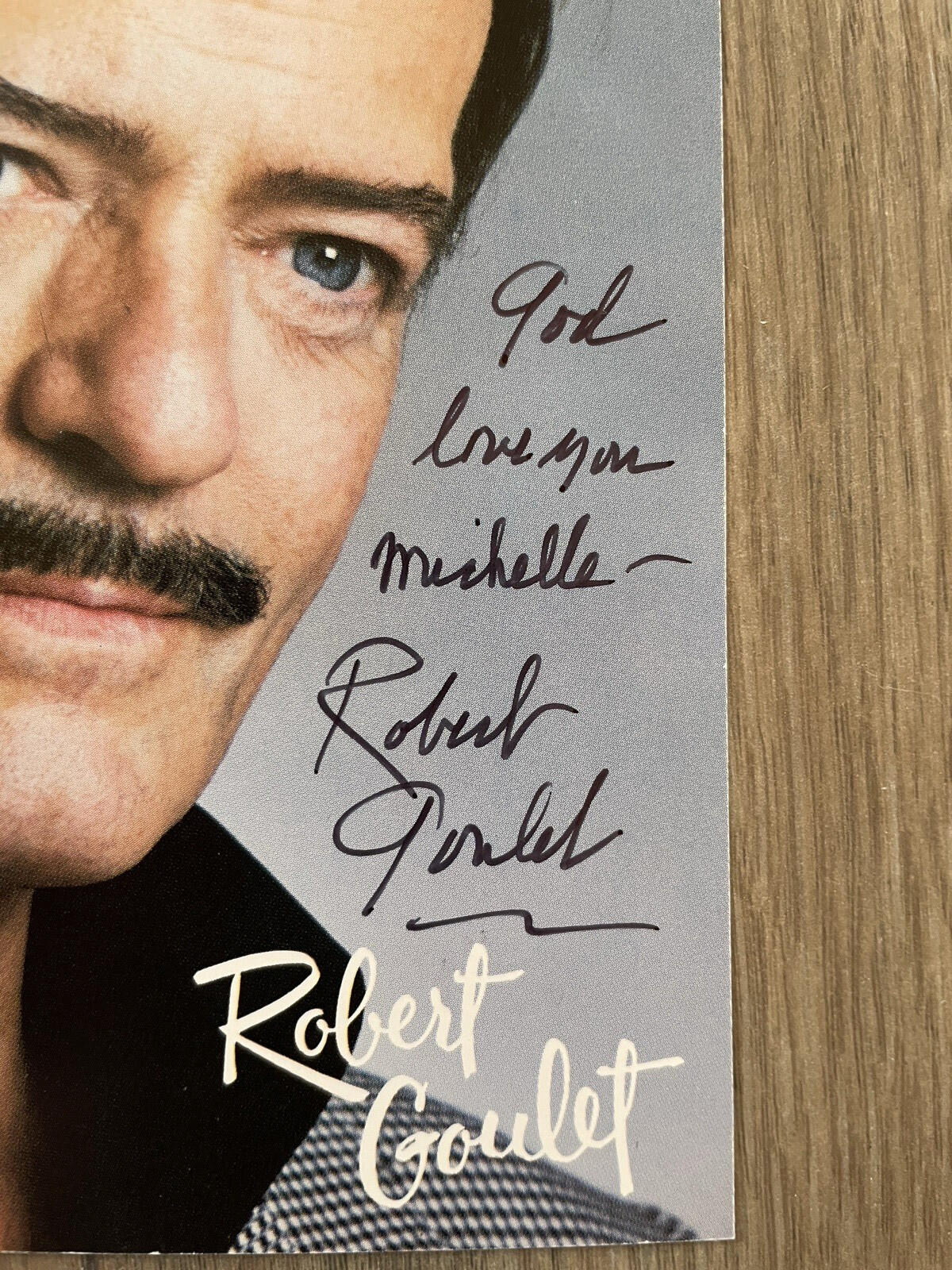 Robert Goulet Signed Postcard Autographed By Singer - Image 2