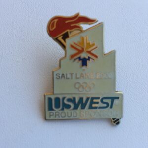2002 Salt Lake City Utah Olympics US West Proud Sponsor Pin