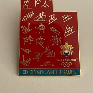 2002 Salt Lake City Utah Olympics XIX Olympic Winter Games Pin