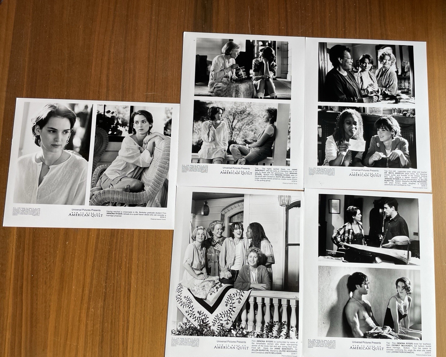 How To Make An American Quilt Movie Photo Lot Of 5 Winona Ryder Photo 8 x 10