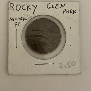 Rocky Glen Park Moosic PA Token Coin Good For Gifts Rides Games Food Token
