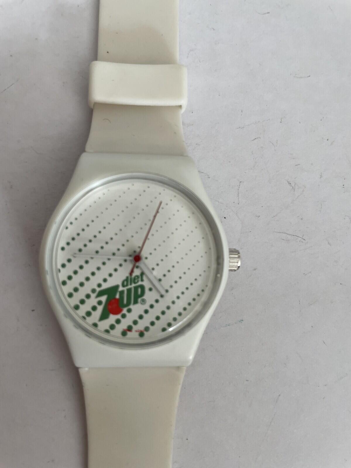 Diet 7up Soda Pop Watch Hand Wind Mechanical Vintage - Image 3