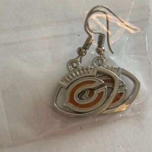 Chicago Bears NFL Football Team Earrings Football Shaped Earrings