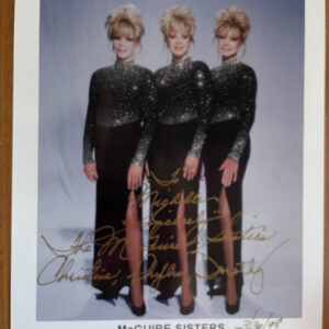 McGuire Sisters Photo Country Music Band Autographed 8x10 Photo Signed Photo
