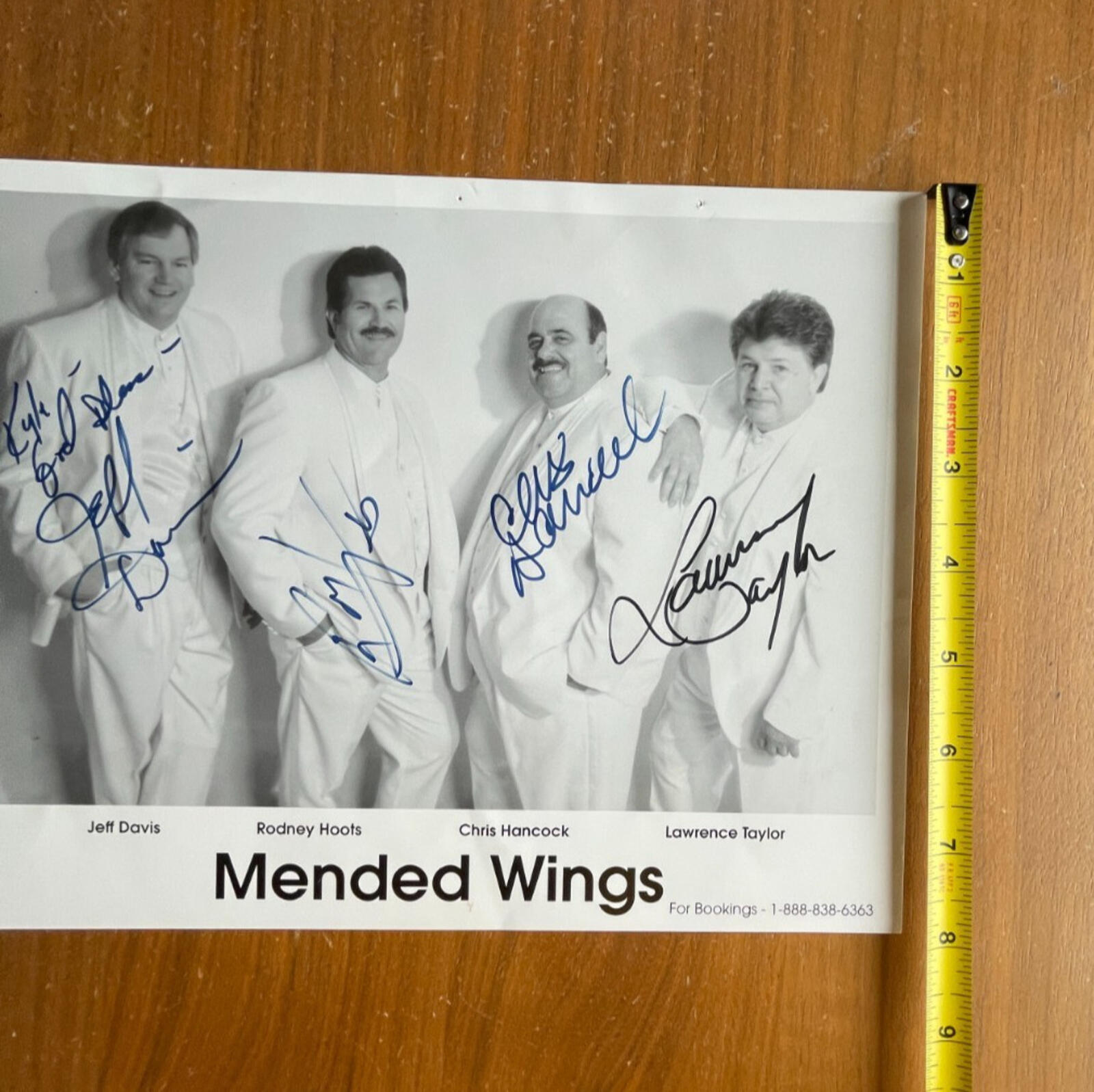 Mended Wing Band Photo Autopraphed Photo Signed Photo Gospel Singers Christian - Image 6