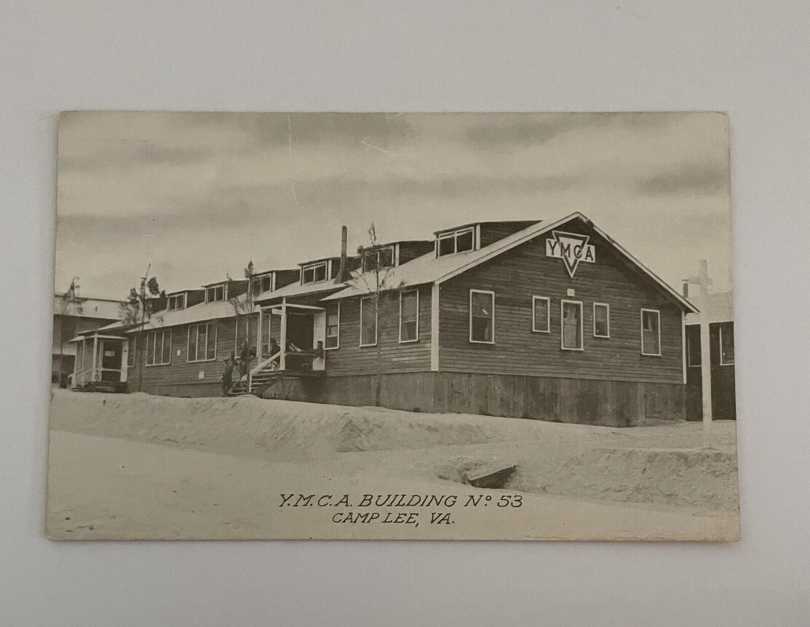YMCA Building No. 53 Camp Lee Virginia VA Unposted Postcard