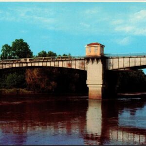 Yazoo River Bridge Yazoo City Mississippi Postcard Unposted