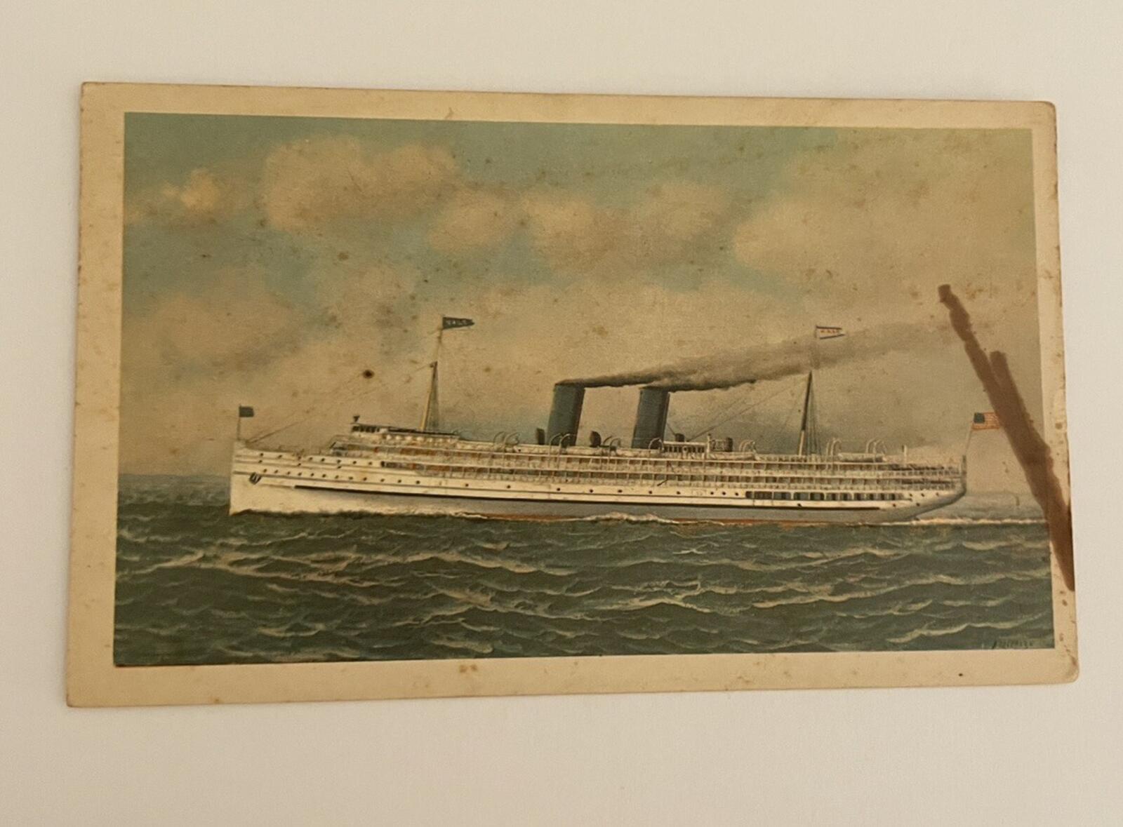Yale Ship Boat Postcard Mariners Museum