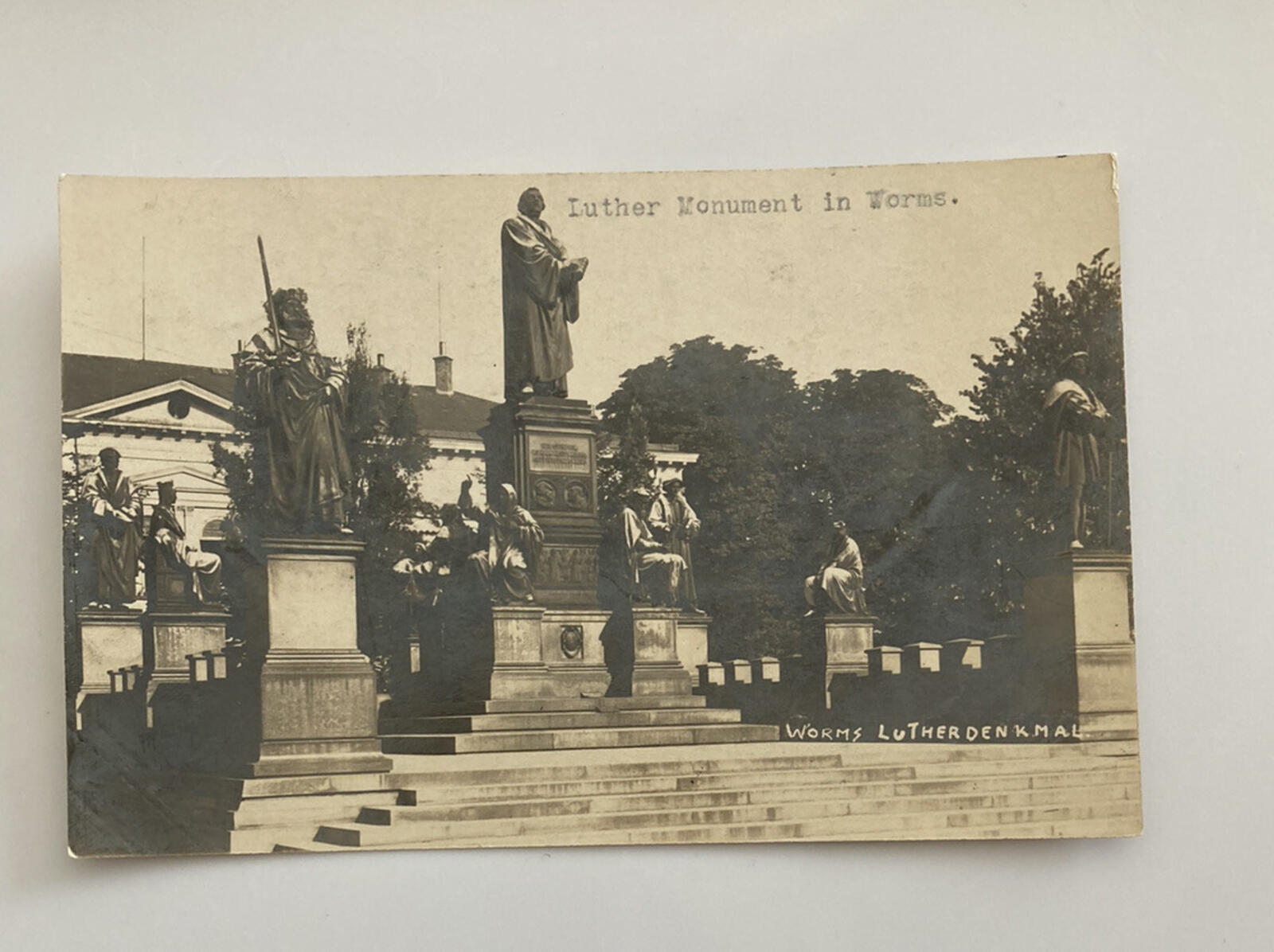 Worms Lutherdenkmal RPPC Postcard Chr Herbst Hofphotograph