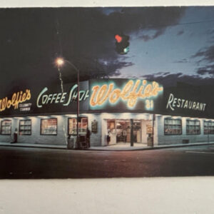 Wolfie's Coffee Shop Restaurant St Petersburg Florida Postcard Vintage Card