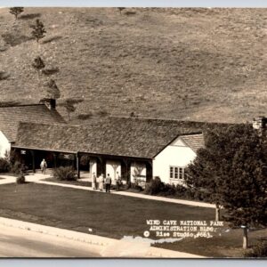 Wind Cave National Park Administration Bldg South Dakota Postcard RPPC