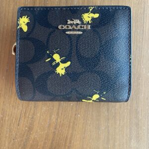 Coach X Peanuts Woodstock Wallet Signature Canvas