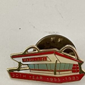 McDonalds 30th Year Pin 1955-1985