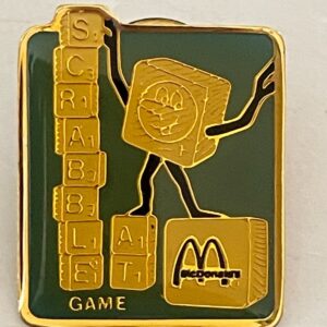 McDonalds Scrabble Game Pin