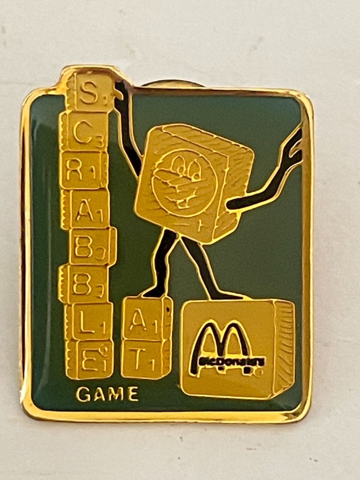 McDonalds Scrabble Game Pin