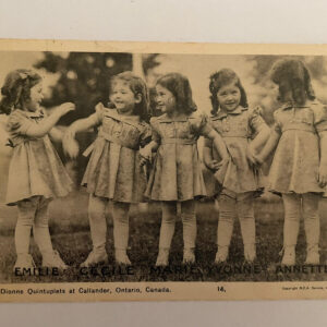 The Dionne Quintuplets At Callander Ontario Canada Postcard