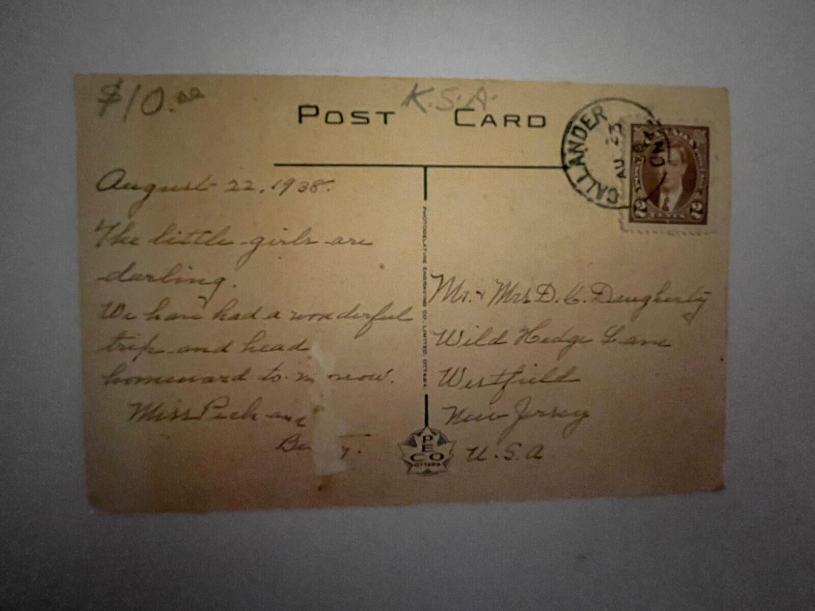 The Dionne Quintuplets At Callander Ontario Canada Postcard - Image 2