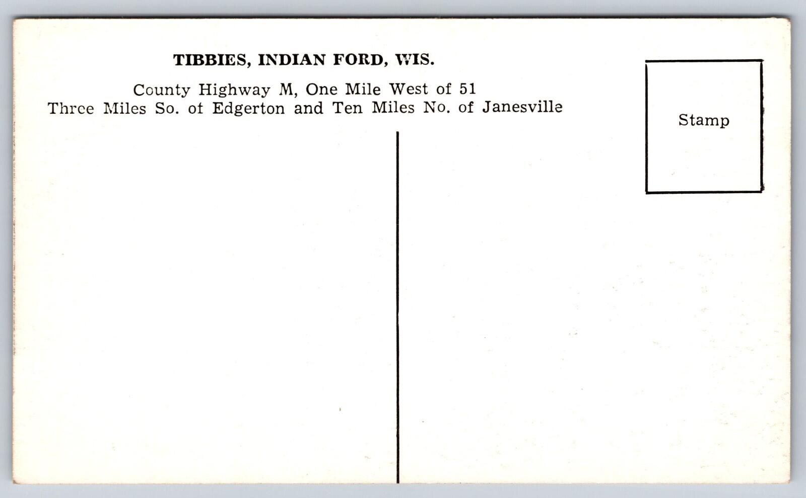 Tibbies Indian Ford Wisconsin Postcard Vintage Postcard - Image 2