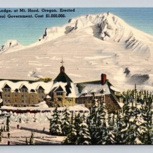 Timberline Lodge In Mid-Winter Mt.Hood Oregon Postcard