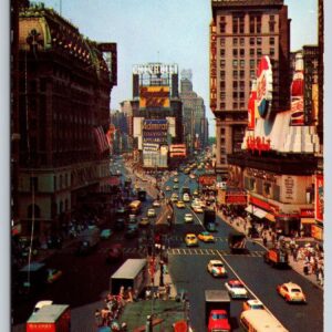 Times Square New York Postcard Pepsi Sign Unposted