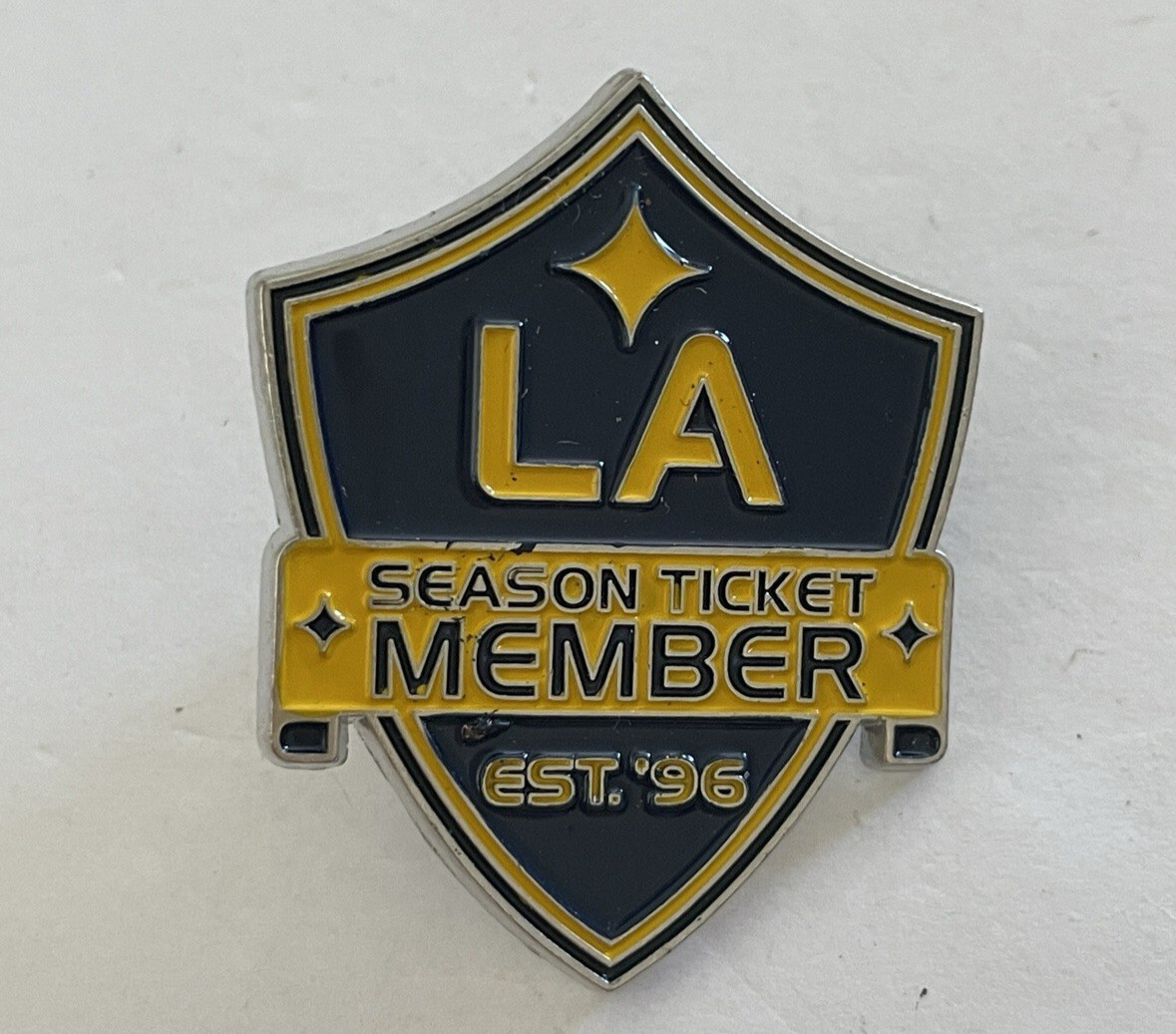 LA Galaxy Season Ticket Member Est 96 Soccer Pin